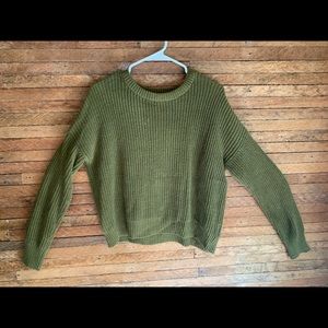 Green knit sweater from Urban Outfitters